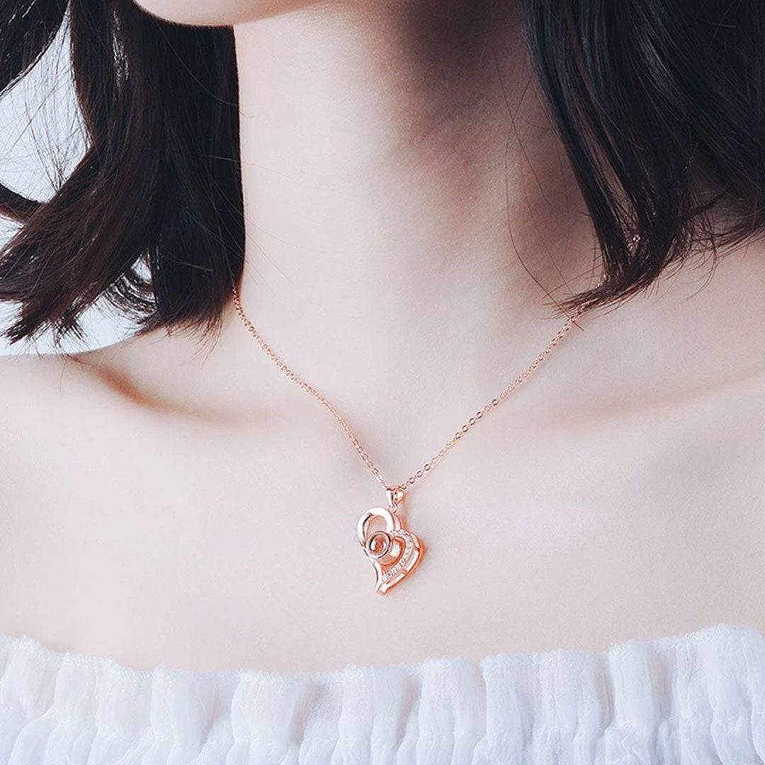 Collier Amour Éternel avec Photo Personnalisé